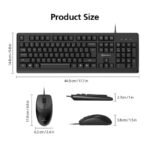 Micropack KM-2005 Black Wired Keyboard & Mouse Combo