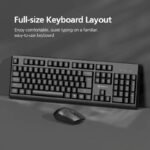 Micropack KM-205W Black Wireless Keyboard & Mouse Combo