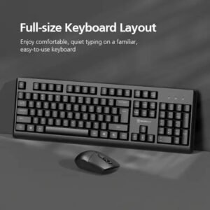 Micropack KM-205W Black Wireless Keyboard & Mouse Combo